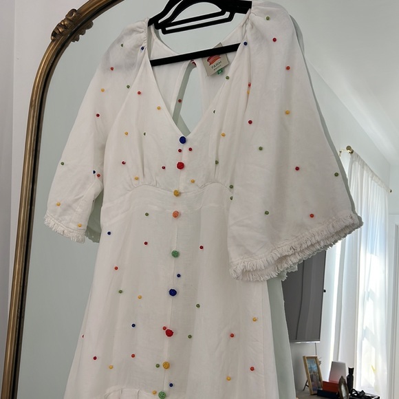 Farm Rio Embroidered Dot Dress - Picture 13 of 13